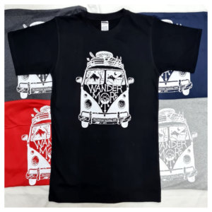 T-shirts personnalisés pour hommes à manches courtes en coton 100% tricoté de haute qualité, impression sérigraphique couleur intégrale - Product Image 1
