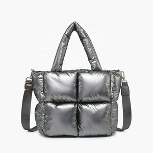Wholesales 2024 Fashion Puffy Handbags <b>Soft</b> and Warmth Puffer Tote <b>Bags</b> Large Capacity Puffer <b>Crossbody</b> <b>Bags</b> for Ladies - Product Image 1