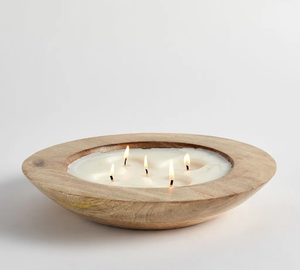 Wood Dough Candle Bowl Custom Rustic Farmhouse Bowl Excellent Quality Decorative <b>Living</b> Room Dough Bowl - Product Image 2