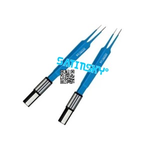 Pinzas bipolares Punta de irrigación con revestimiento azul Bayoneta ENT, Neuro y uso cardíaco con cable de cauterización bipolar Acero inoxidable - Product Image 5
