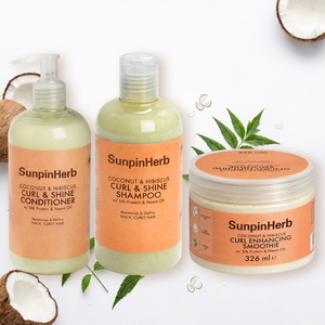 Champú Hidratante para Rizos con Aceite de Coco e Hibisco para Cabello Rizado y Grueso, Suave, Limpio y con Rizos Definidos - Product Image 2