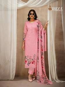 ผ้าคอตตอนพิมพ์ลายดิจิตัล salwar kameez แคตตาล็อกเต็มรูปแบบเหมาะสำหรับงานปาร์ตี้และชุดลำลอง - Product Image 2