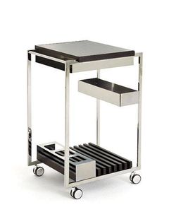 Latest Customize design Curved wooden Slave black finished iron <b>Frame</b> Serving trolley Hot sellinf hotel serving accessories - Product Image 4