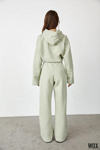 กางเกงจ็อกเกอร์สีดำพรีเมี่ยมสำหรับผู้หญิงผ้าคอตตอนขนาดใหญ่ออกแบบได้ตามต้องการเทรนด์คุณภาพ2024 - Product Image 3