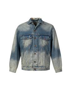 Clothing Manufacturers Distressed Destroy Oversize Custom <b>Denim</b> <b>Jacket</b> <b>Men</b> <b>Men's</b> <b>Jackets</b> - Product Image 6
