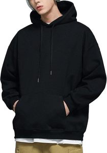 Vente en gros de sweat à capuche en coton avec logo personnalisé, style décontracté avec capuche et col pour l'automne, sweat à capuche pour hommes, vêtements d'hiver pour hommes - Product Image 3