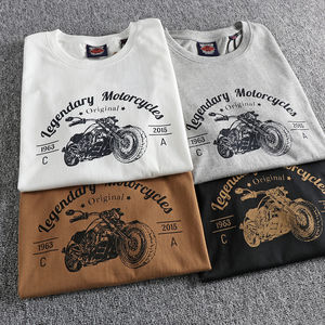 Custom Blank T-shirt 100% Cotton Oversize <b>Plain</b> <b>Colour</b> Crewneck Men's T-shirts O Neck for Outdoor - Product Image 5