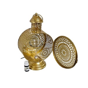 Latest Full Gold Steel Metal & Color Designer Decoration Fancy New Antique Serving <b>Incense</b> Backdoor <b>Burner</b> - Product Image 6