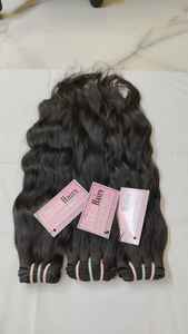 Extensiones de Cabello Humano Rizado sin Procesar, Extensiones de Cabello Remy Indio Virgen, Precio de Fábrica Directo desde India, 8 oz - Product Image 2