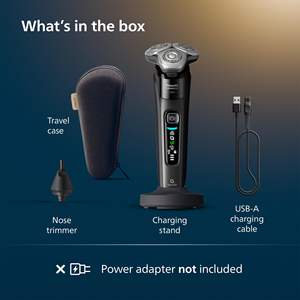 Afeitadora Eléctrica Húmeda/Seca con Diseño de Doble Cuchilla Giratoria, Resistente al Agua IPX7, Recortadora de Vello Nasal Inalámbrica para Uso Corporal - Product Image 4
