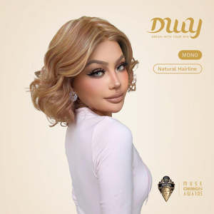Julian-DWY Free Part <b>Short</b> Curly Light Brown <b>Wig</b> with Highlight Glueless Synthetic Lace Front Transparent Lace Color - Product Image 2
