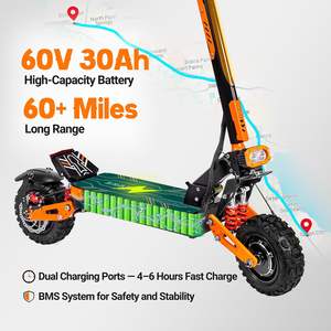 Patinete Eléctrico para Adultos, Motores Dobles sin Escobillas de 5600W, Hasta 50 MPH (80 km/h), Patinete Eléctrico Plegable - Product Image 4