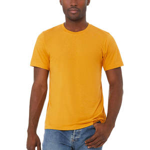 BELLA + CANVAS BC3001 Unisexe Manches Courtes Jersey Ras Du Cou Élégant T-Shirt Port & Company Hommes 50/50 Coton/Poly T-shirt Avec Logo - Product Image 1