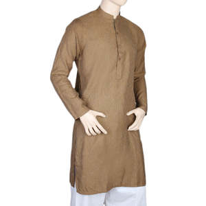 เสื้อกุรต้ามาชริกสำหรับผู้ชาย-สีน้ำตาล - Product Image 1