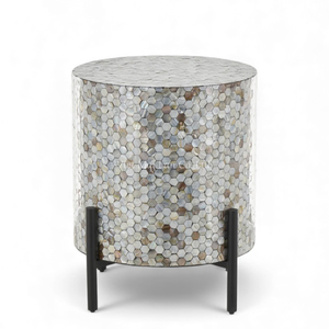 Taburetes de Nácar Hechos a Mano con Incrustaciones de Concha, Muebles Decorativos de Vietnam para Decoración de Interiores de Lujo en Apartamentos - Product Image 1