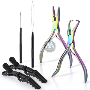 Le kit de ciseaux de coiffure professionnels comprend des ciseaux de salon de coiffure + des ciseaux amincissants + un rasoir et une pochette complète de beauté - Product Image 3