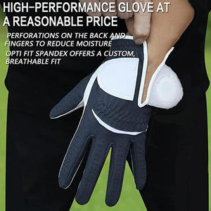 Gants de golf durables en cuir Cabretta avec logo personnalisé, étiquette de marque, broderie et emballage pour les promotions sportives - Product Image 5