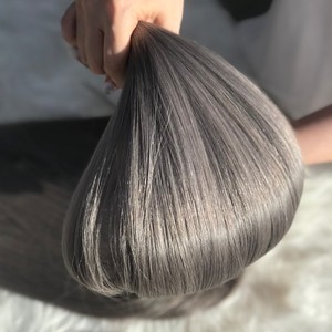 Perruques de cheveux humains vierges vietnamiens lisses naturels avec base de toupet en dentelle pour femmes noires Fedex Shipping - Product Image 1