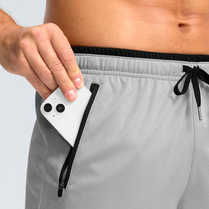 Short de gym pour hommes avec panneaux en maille ventilation améliorée short de sport pour les séances de gym et de course - Product Image 5
