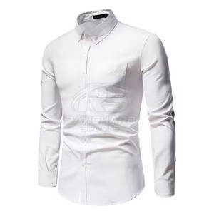 เสื้อเชิ้ตผู้ชายแขนยาวทรงเข้ารูปผ้าฝ้ายสำหรับใส่ทำงาน เสื้อเชิ้ตผู้ชายทรงคลาสสิก - Product Image 2