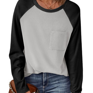 Sudadera de Manga Larga para Mujer, Estilo Vintage, Holgada, Cuello Redondo, Hombros Caídos, Cómoda, Oferta 2025 - Product Image 5