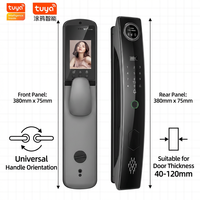 Serrure intelligente WiFi avec reconnaissance faciale, empreinte digitale, application Tuya, contrôle à distance, multilingue, en alliage d'aluminium, numérique, cloud, en acier inoxydable