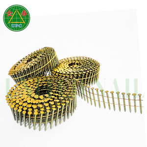 1-1/4 "x 0.083ตะปูลวดขด14000ชิ้นเคลือบสีเหลืองพร้อมสกรู/วงแหวน/ก้านเรียบราคาโรงงานสำหรับทำพาเลท - Product Image 2