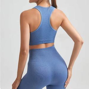 Conjunto Deportivo de 2 Piezas para Mujer, Ropa Deportiva para Gimnasio, Top Corto para Entrenamiento, Ropa de Yoga, Novedad 2025 - Product Image 2