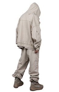 Ensembles de survêtements d'hiver à capuche pour hommes avec broderie 3D, tissu respirant à séchage rapide, coupe régulière, faible MOQ - Product Image 4