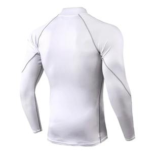 Hombres Top Trending Workout Shirts Custom Full Sleeves Alta calidad Summer Gym Jogging Wear New Slim Fit Transpirable Rash Guard - Product Image 3