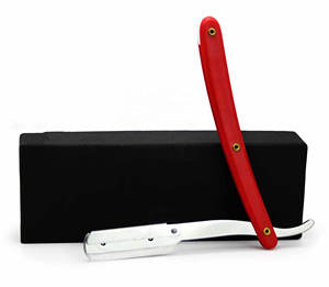 Rasoir à gorge droite de style vintage SHAVETTE RASOI manche en bois lame en acier inoxydable pour le rasage humide Salons de coiffure - Product Image 2