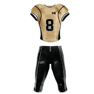 Ensemble de conception respirante d'uniforme de football américain en polyester 100% de haute qualité - Product Image 1