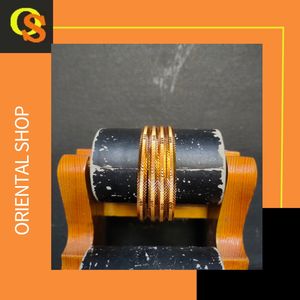 Fournisseurs en vrac Bracelets avec des bracelets à la mode de forme ronde plaqués or 22CT à vendre par les exportateurs indiens - Product Image 4