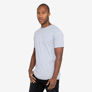 T-shirt pour homme à col rond uni avec boutons, décontracté, à manches courtes, coupe slim - Product Image 4