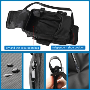 กระเป๋าฟุตบอลสำหรับผู้หญิงกระเป๋ากีฬาแบบดัฟเฟิลสำหรับผู้ใหญ่สีเทากระเป๋ากีฬาลูกบอลกระเป๋ายิมค้างคืนพร้อมพิมพ์แบบกำหนดเอง - Product Image 3