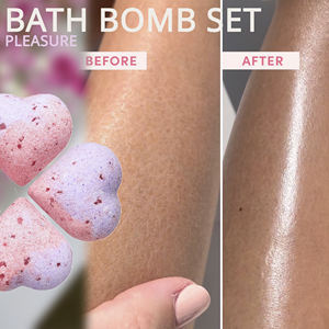 Ensemble de 4 bombes de bain artisanales pour femmes, senteurs plaisir, huiles essentielles, sel marin, pour un bain relaxant à domicile, service OEM - Product Image 3