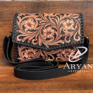 Bolso de mano cruzado de cuero con nuevo diseño para mujer, bolsos de hombro de moda de cuero de vaca genuino de alta calidad - Product Image 1