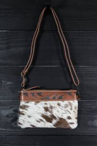 Antique Designer Crossbody Shoulder Sling Hanging Bags in Leather Zipper Closure Slim Women Handbag Sling Side Hanging Bags Item - Product Image 4