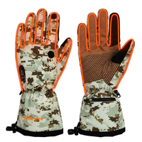 Guantes de Caza de Cuero Unisex para Clima Frío Extremo de Invierno, Camuflaje, Impermeables, Recargables, con Calefacción, Compatibles con Pantalla Táctil