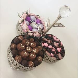 Elegante cuenco de chocolate para utensilios de cocina, hogar, Hotel, restaurante, cuencos para servir de mesa, pasteles, frutas secas, cuencos de Metal con acabado de níquel - Product Image 4