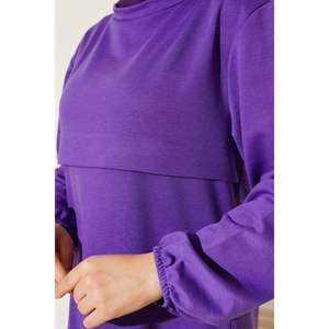 ชุด2ชิ้นแบบผ่ายาวสีม่วง - Product Image 3