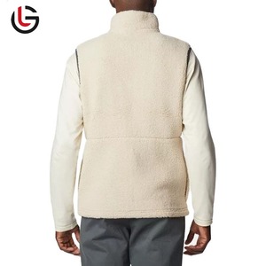 OEM chaqueta de invierno informal para los hombres al por mayor de la fábrica de suministro de lana sin mangas chaleco Reversible cálido chaleco - Product Image 4