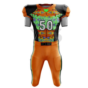 Uniforme de fútbol americano de sarga de aparejos juveniles YASEEN & SONS SPORTS de alta calidad, diseño impreso transpirable - Product Image 1