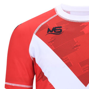 Protector de erupción personalizado de alta calidad con estilo para hombres, ropa de entrenamiento más vendida, manga corta, ajustado, protector de erupción para hombres - Product Image 3