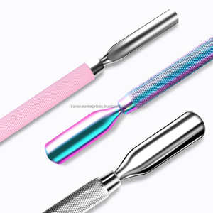 Empujador de Cutículas de Acero Inoxidable de Doble Cabeza de Alto Rendimiento, Reutilizable, para Manicura y Pedicura, Herramienta para Limpiar Uñas y Eliminar Piel Muerta - Product Image 4