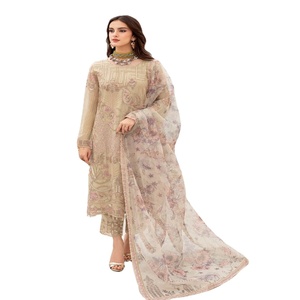 ชุดเดรสเจ้าสาวผ้าชีฟองสำหรับงานปาร์ตี้ชุดเดรสยาวปักลาย C-7 - Product Image 1