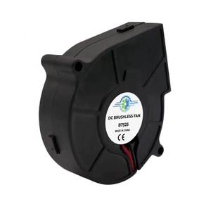 <span class=keywords><strong>Ventilador</strong></span> de refrigeración sin escobillas, rodamientos de bolas duales de alta velocidad, 75x75x25mm, 12V, 24V, 48V, CC, 75mm - Product Image 3