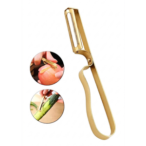 Éplucheur de pommes de terre et légumes en acier inoxydable, ergonomique, outil de cuisine - Product Image 2