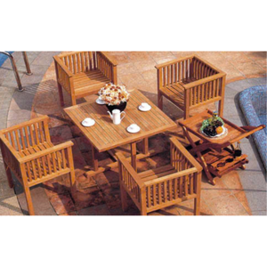 Juego de muebles de comedor de diseño moderno para exteriores, servicio OEM ODM de lujo, impermeable de Vietnam Material de madera, garantía de 3 años - Product Image 2