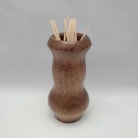 Boîte de rangement pour cure-dents en bois massif naturel de haute qualité, écologique, faite à la main, tendance, pour la maison, la cuisine et la salle à manger